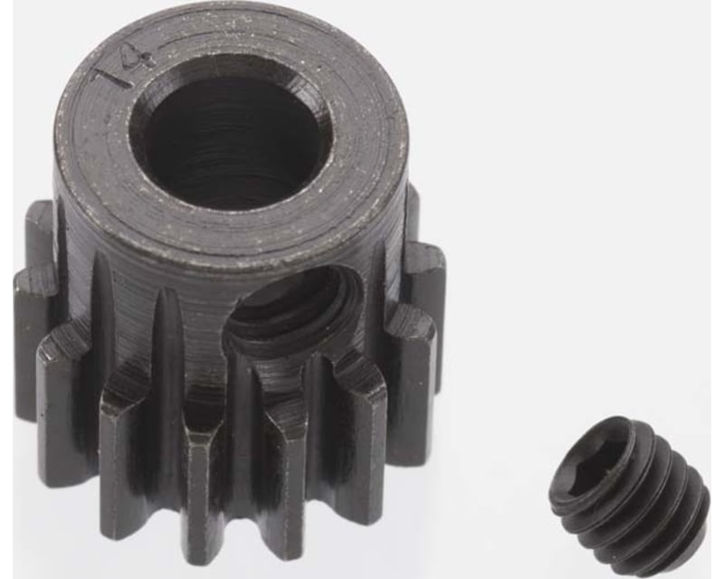Tap to zoom Extra Hard 14 Tooth Blackened Steel 32p Pinion 5mm