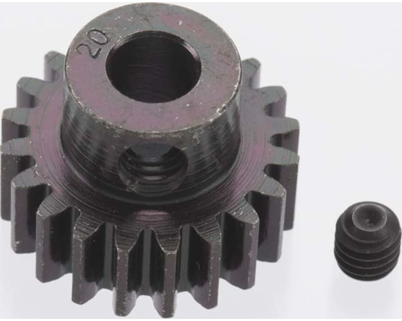 Extra Hard 20 Tooth Blackened Steel 32p Pinion 5mm