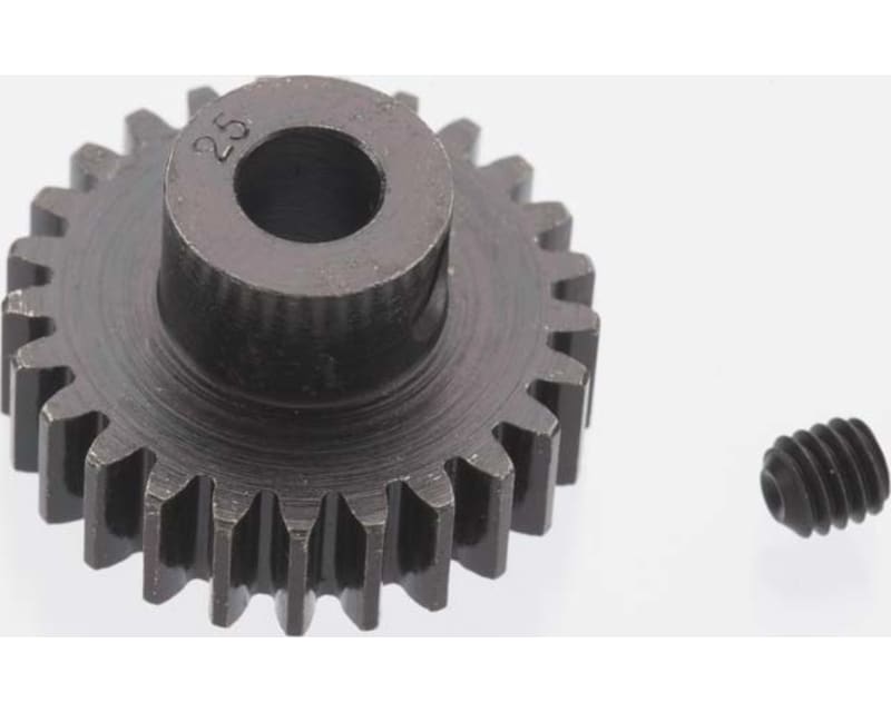Extra Hard 25 Tooth Blackened Steel 32p Pinion 5mm