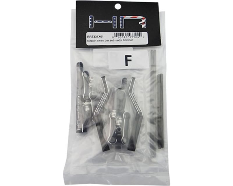 Front & Rear Torsion Sway Bar Set Axial Bomber