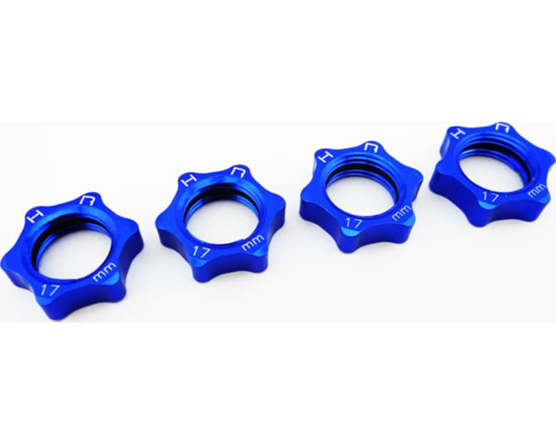 Tap to zoom discontinued Blue 17mm lock nut (4)