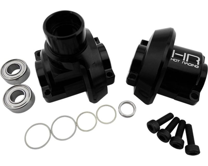 Heavy Duty CNC Aluminum Outer Diff Case Black Revo