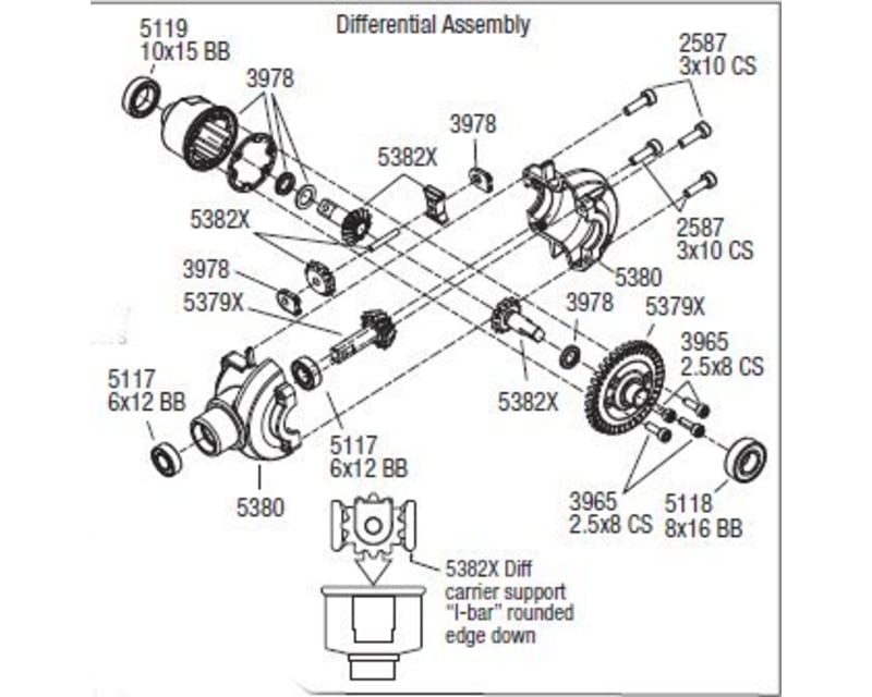 Aluminum Differential Carrier Case - E-Maxx E-Revo XO-1