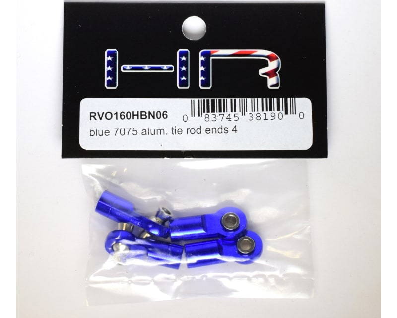 discontinued Blue 7075 Aluminum Tie Rod Ends (4)