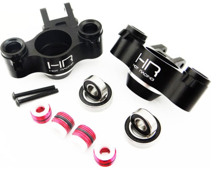 Aluminum Axle Carriers W/ Bearings & Carbon Arms (Black) - Tra