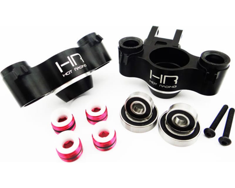 Tap to zoom Aluminum Axle Carriers W/ Bearings & Carbon Arms (Black) - Tra