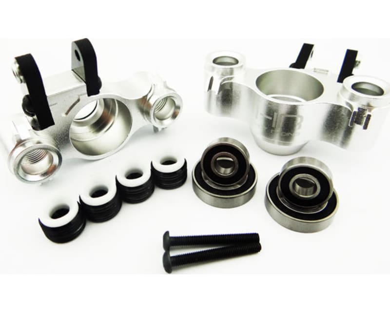 Aluminum Axle Carriers W/ Bearings & Carbon Arms (Silver) - Tra