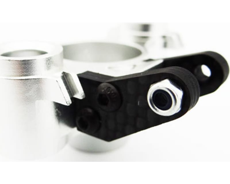 Aluminum Axle Carriers W/ Bearings & Carbon Arms (Silver) - Tra