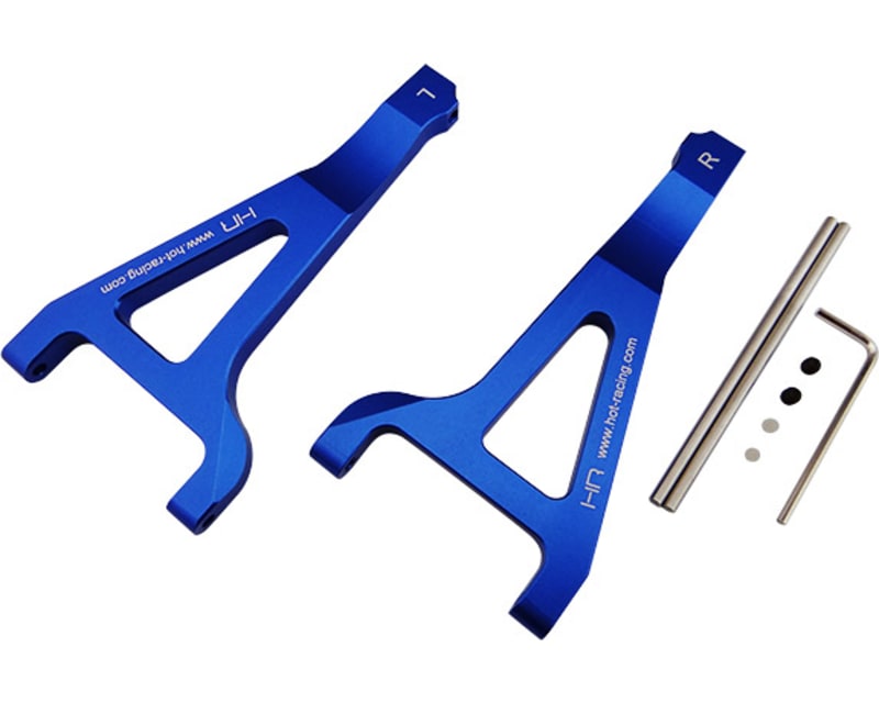 Tap to zoom discontinued Aluminum Front Upper Arm Set (Blue) - Tra Summit Re