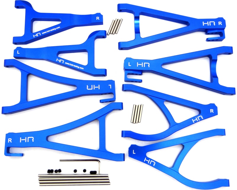 Tap to zoom discontinued Aluminum Complete Arm Set (8)(Blue) - TRA Revo E-Re