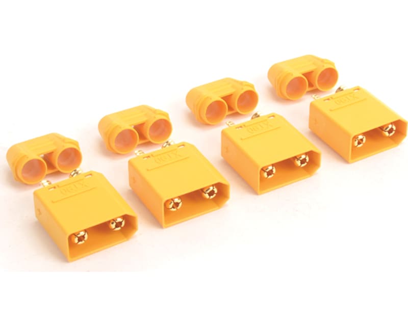 XT90 Plug with Sheath Male Only - 4pcs