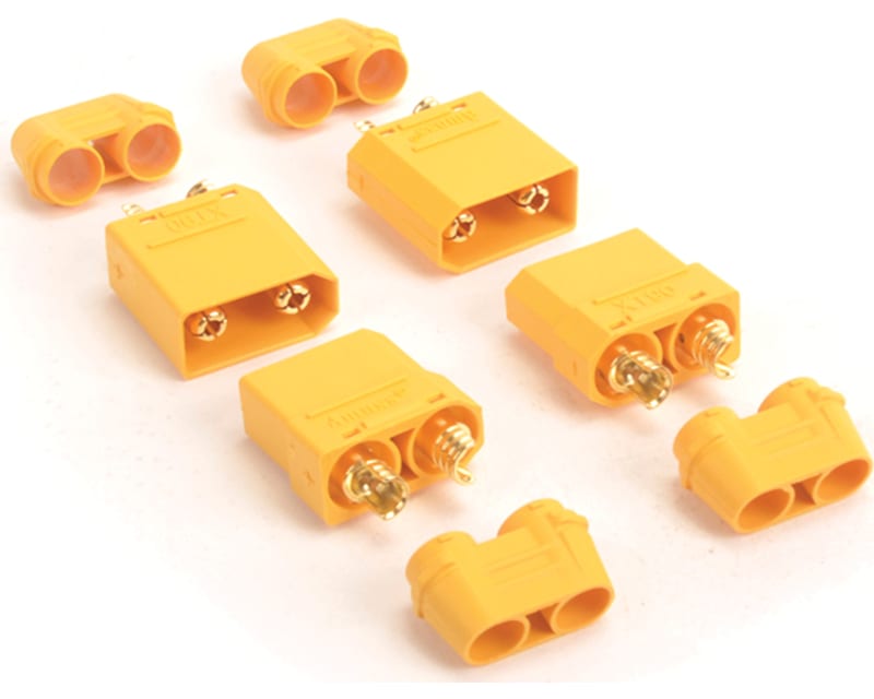 XT90 Plug with Sheath M/F - 2pcs