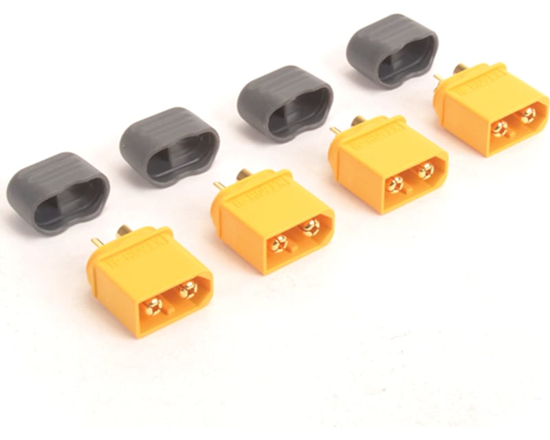 Xt60 Plug with Sheath Male Only - 4 pieces