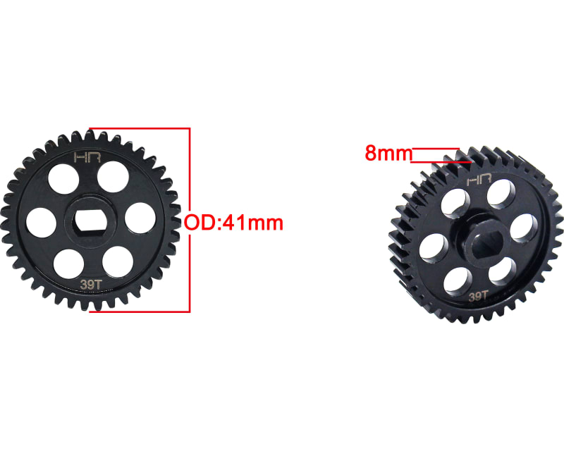 Tap to zoom Steel Spur Gear (39T 1.0 Mod) - Arrma 1/5
