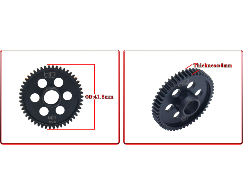 50t Mod 0.8 Steel Spur Gear Vendetta