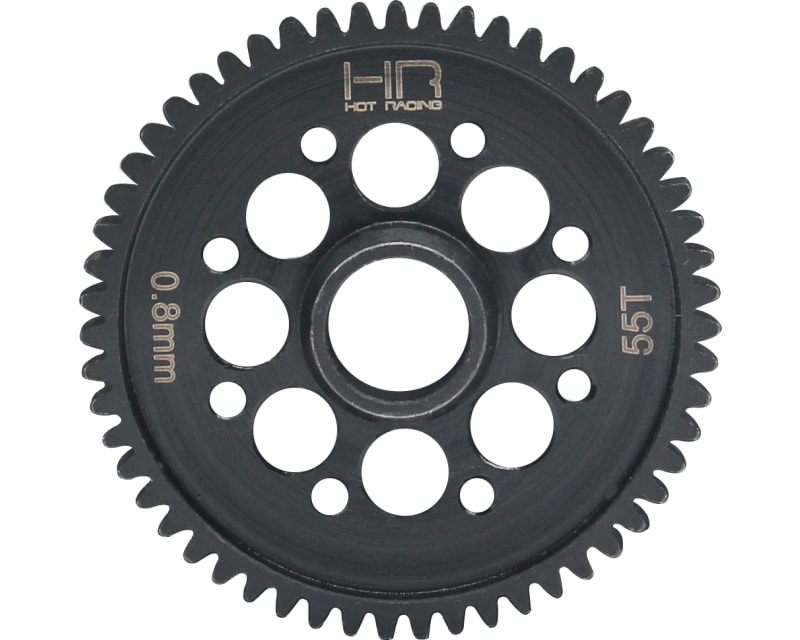Tap to zoom 55t Mod 0.8 Steel Spur Gear 1/8 infraction