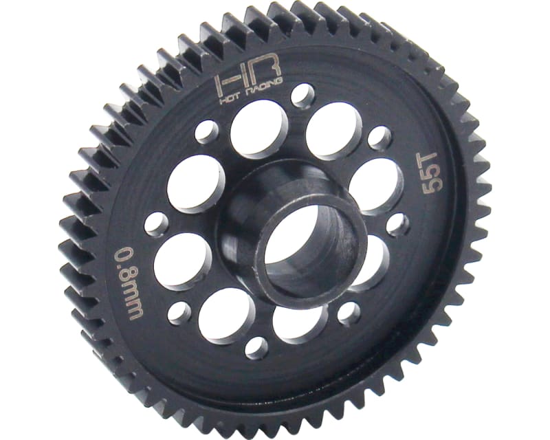 Tap to zoom 55t Mod 0.8 Steel Spur Gear 1/8 infraction