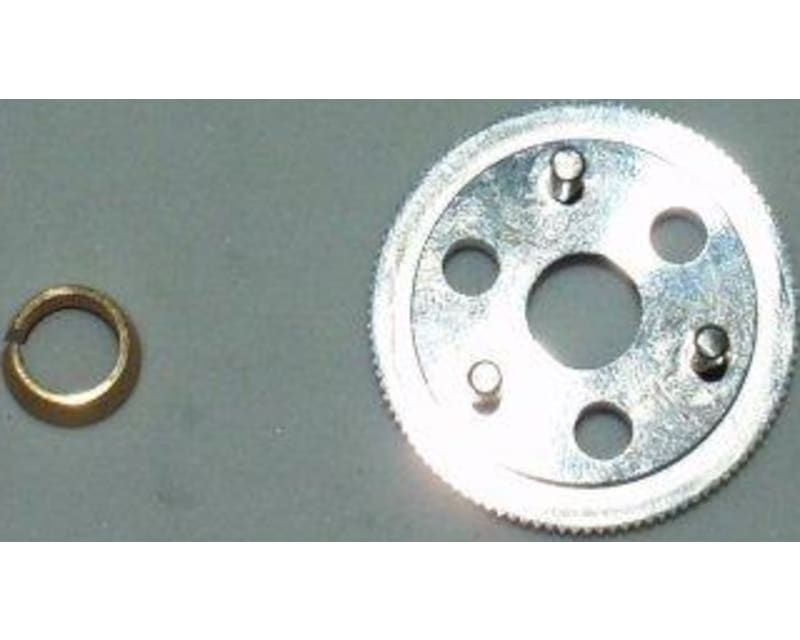 discontinued HPI Savage Silver Aluminum Vented 3 Shoe Flywheel 3