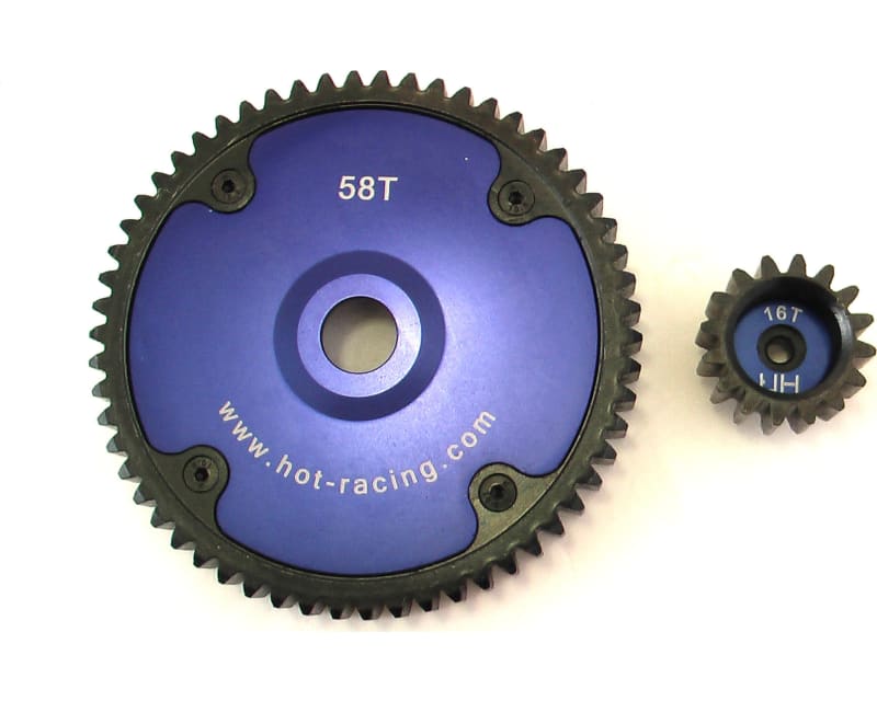 discontinued Blue Hub Hd 58t 16t Gear HPI Baja