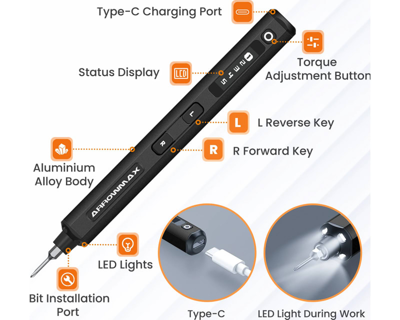 SES Electric Screwdriver 72 in 1 - Black Case 