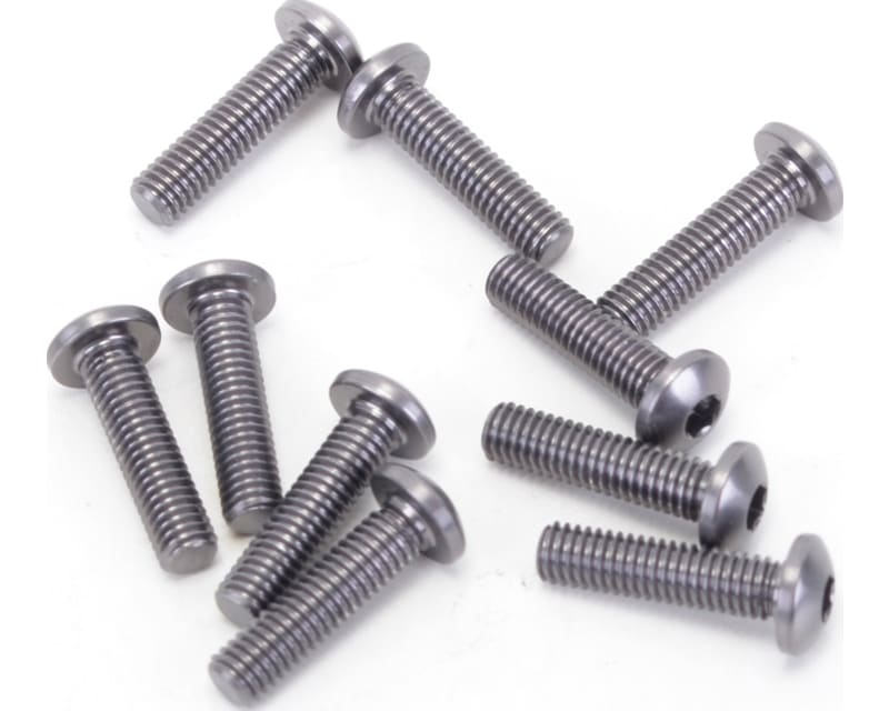 alum Button Head Hex Screws M3 X 12 Pk10