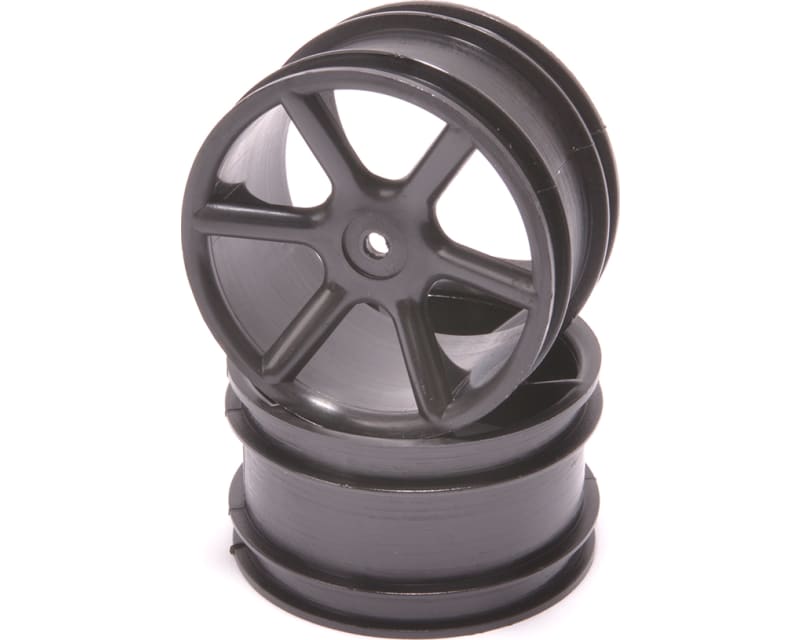 Jc 6 Spoke 2.2 Rear Black Wheel Cat/Coug 2k Pr