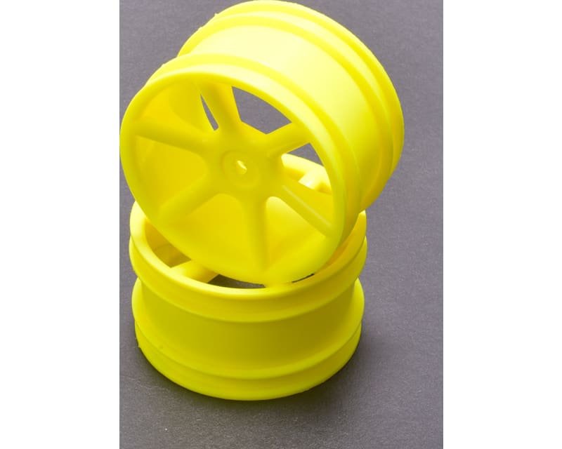 Tap to zoom Jc 6 Spoke 2.2 Rear Yellow Wheel Cat/Coug 2k Pr