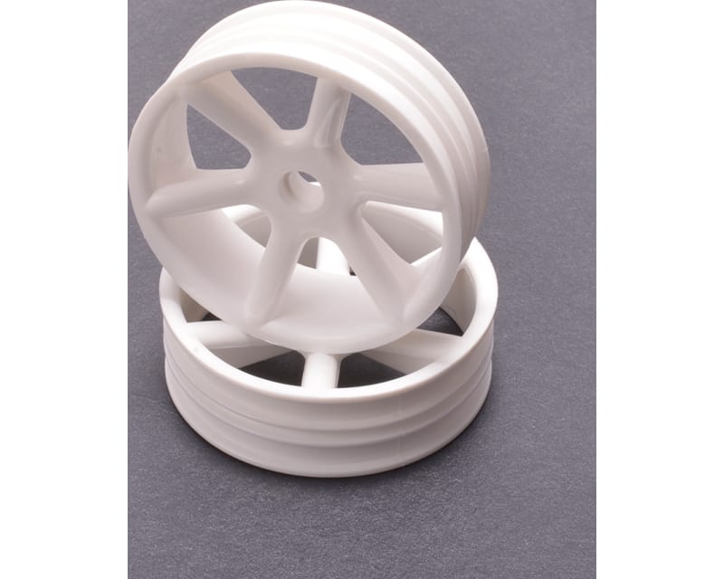 JC 6 Spoke 2.2 2WD Front White Wheel Cougar 2K pr