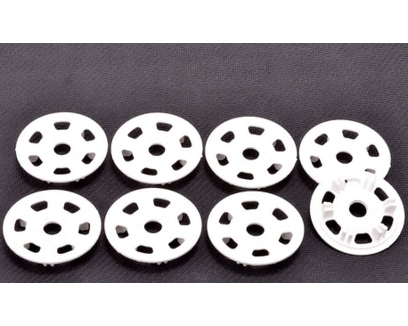 Oval/Mini Wheel Disk Protectors White - 4 pr