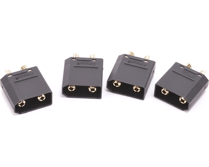 Xt90 Plug Male Only Black - 4 Pieces