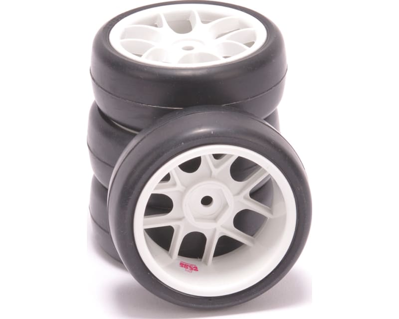 Tap to zoom Ride 1/10 Belted TR09 Slick Tyres 10 Spoke - White