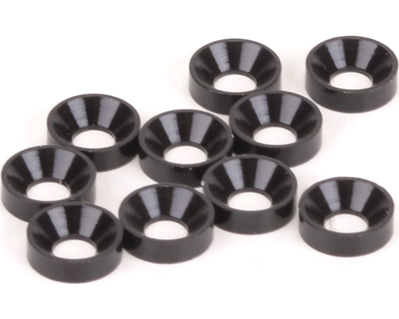 Tap to zoom SPEED PACK - M3 Csk Washers - Black Aluminum (10)