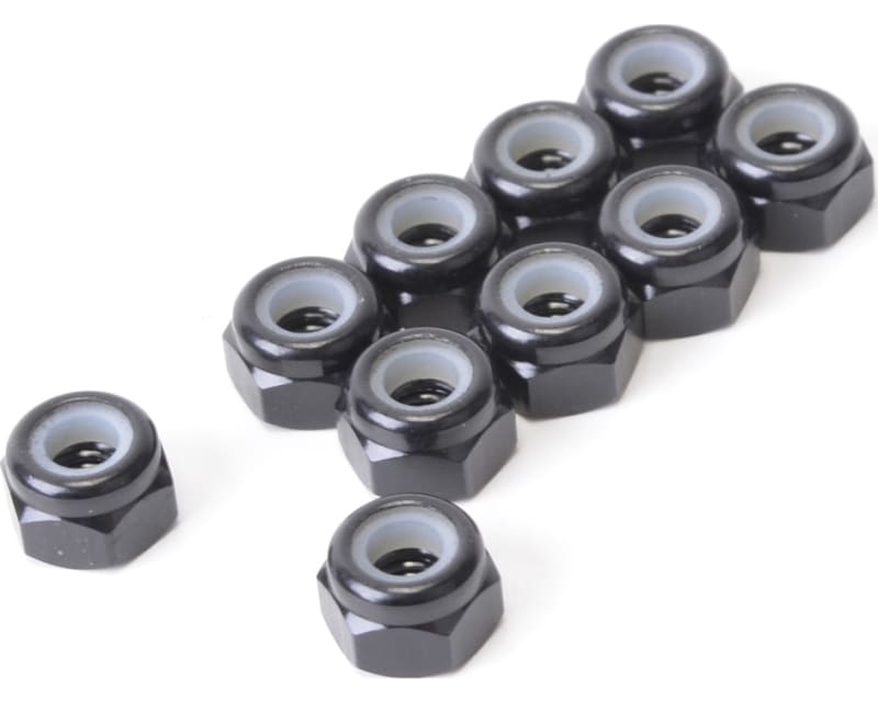 Tap to zoom SPEED PACK - M3 Alloy Nyloc Nuts - Black - pk10