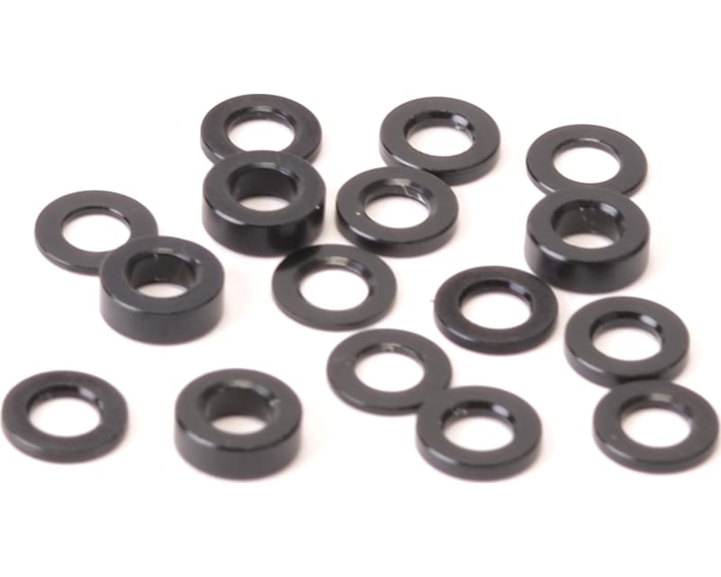 Tap to zoom SPEED PACK - Alloy Black M3 Washers - 18pc
