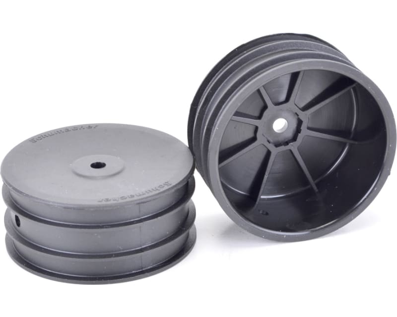 Wheel; Hex Front - Black - 4WD - Pr