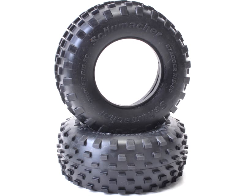 Short Course Stagger Rib Tire - Yellow