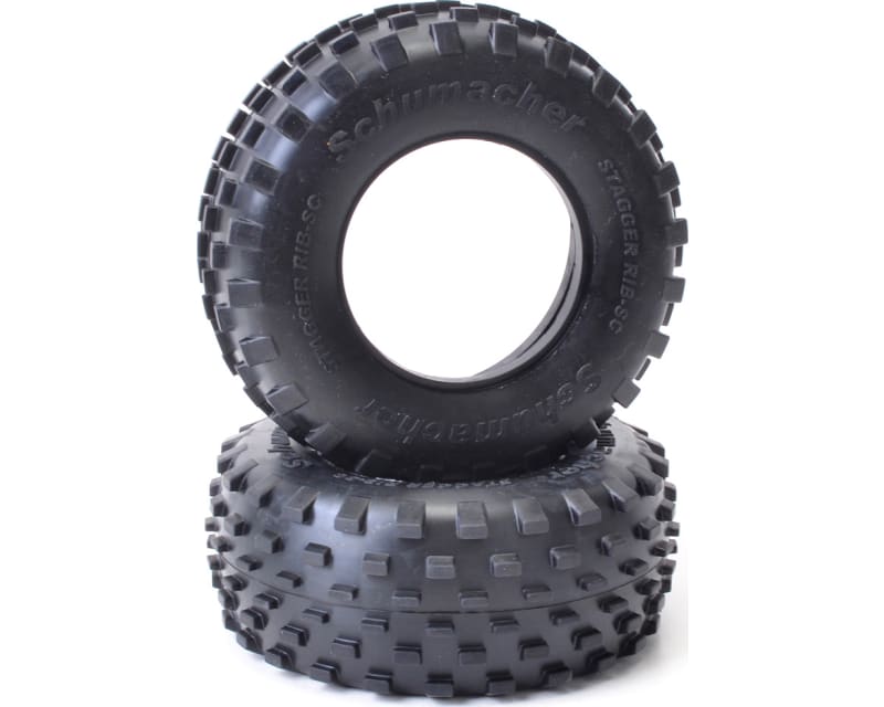 Short Course Stagger Rib Tyre - Blue