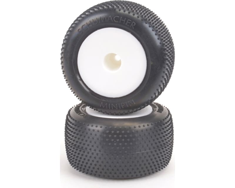 Mini Pin - Silver - Truck Tyre - Pre-Glued Pr