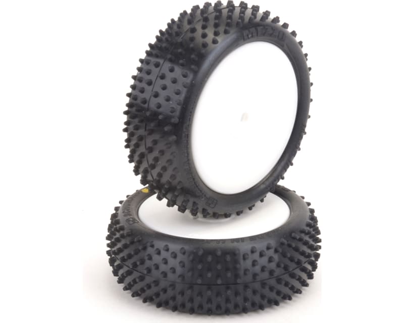 Mezzo Tyre Front 4WD - Silver - Pre-Glued - pr
