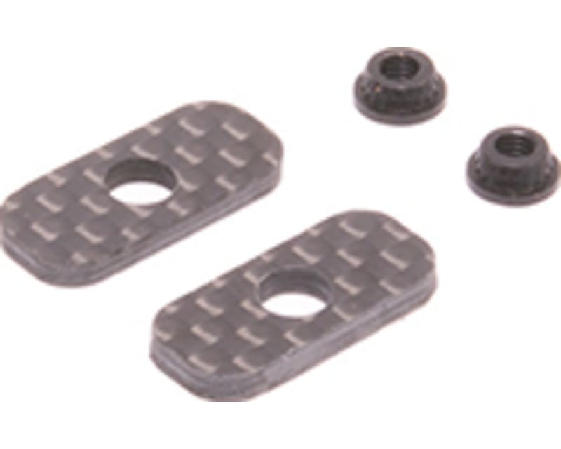 C/F Touring Car Rear Wing Nut (pr) photo