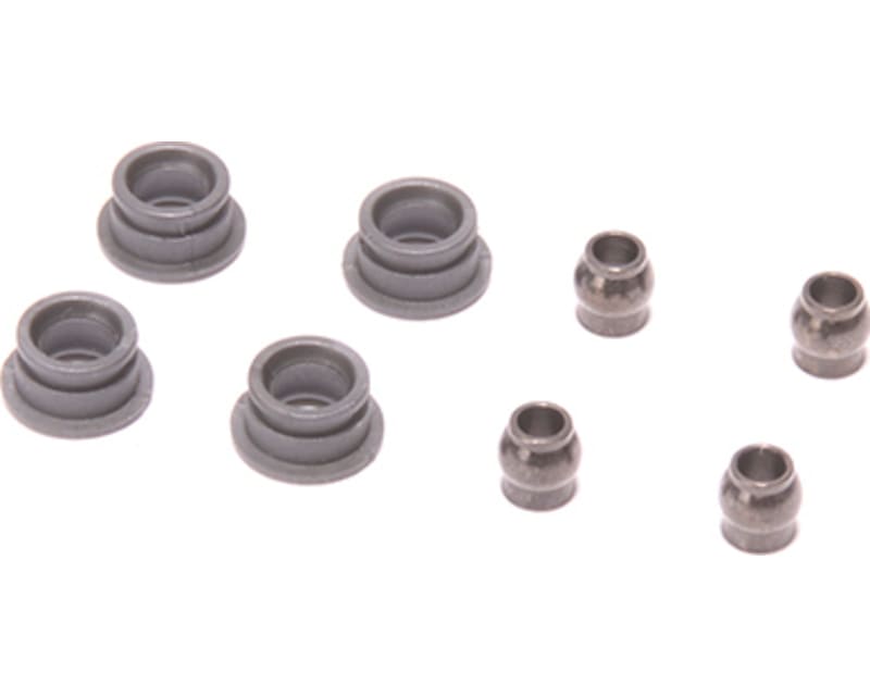 Outer Wishbone Ball and Socket (Pk4) for 1:10 Vibe Touring Car