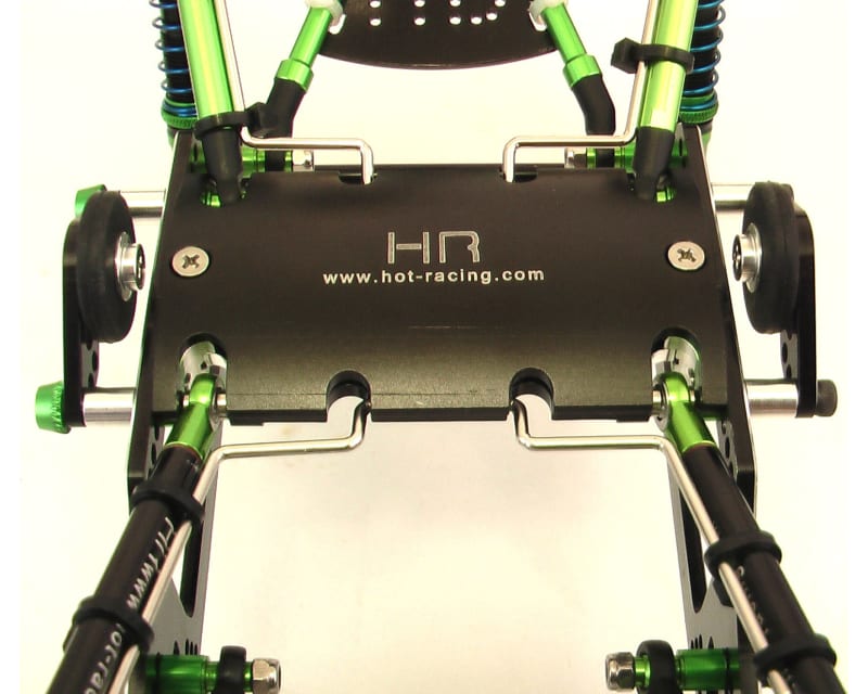 Black Adjustable Chariot Skid Plater Wheels