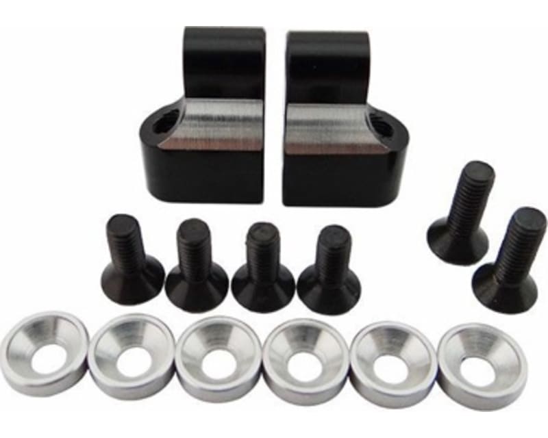 Black Aluminum Servo Mount Ax10 Wraith Ridgecrest