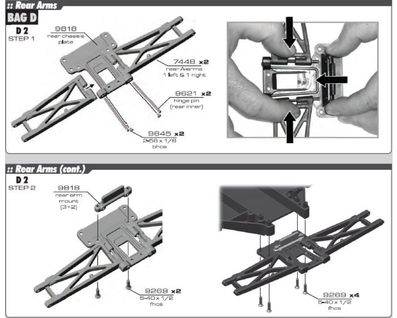 Aluminum Rear Chassis Plate - B4 T4 SC10