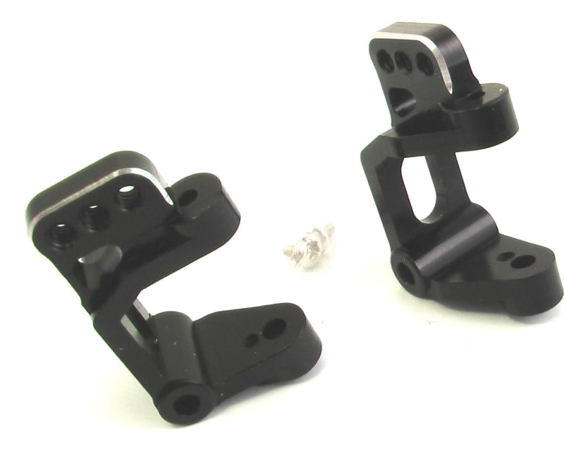 Black Aluminum Front (25 Deg) Caster Blocks