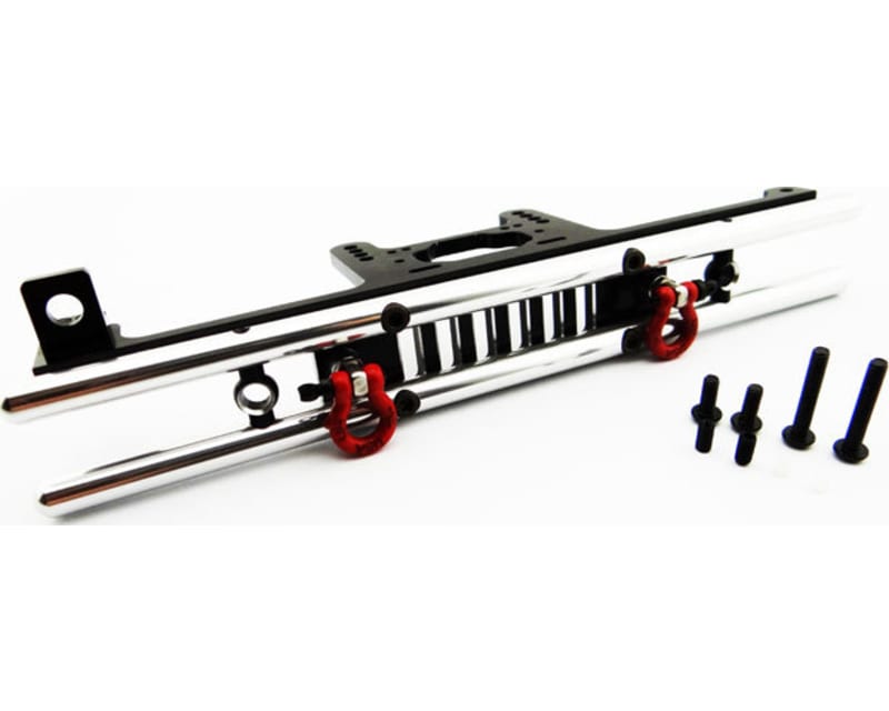 Tubular Rear Bumper with Winch & Light Mount