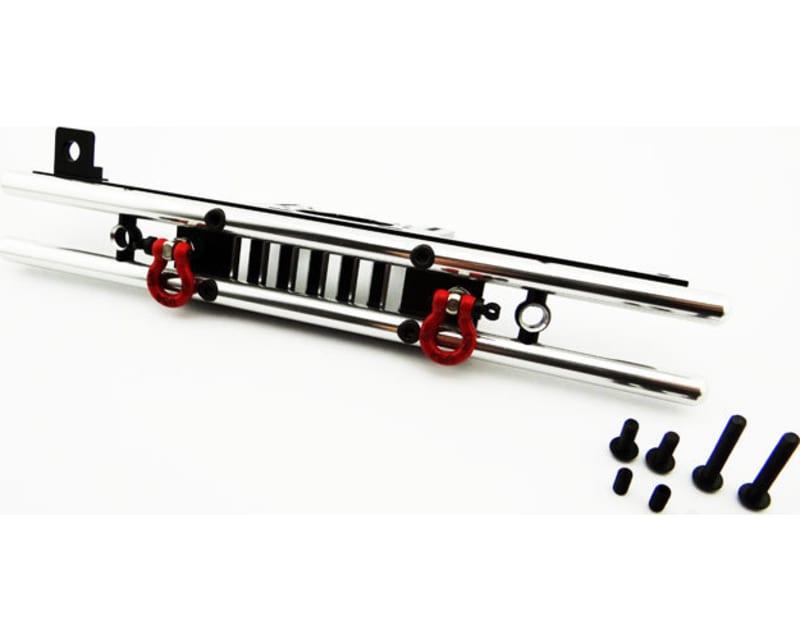 Tubular Rear Bumper with Winch & Light Mount