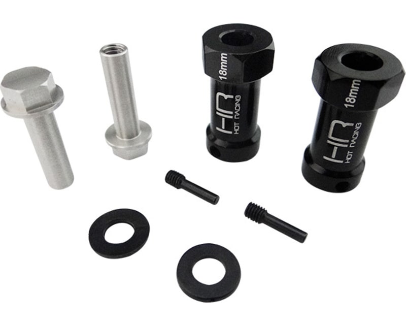 18mm Wheel Hub Extensions with 12mm Hex (2) - Axial Scx Wraith