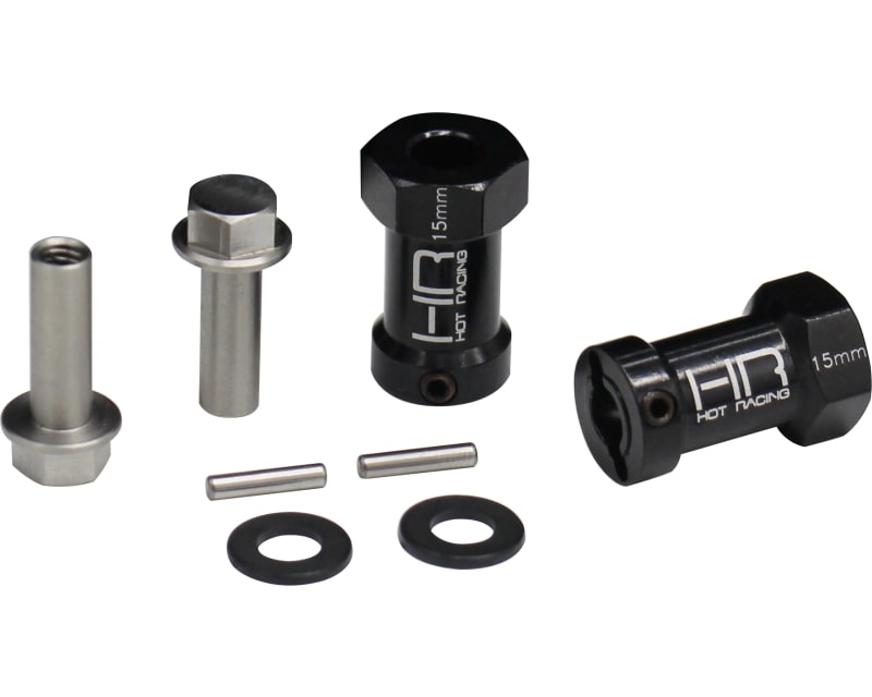 Tap to zoom 15mm Wheel Hub Extensions with 12mm Hex (2) - Axial SCX Wraith
