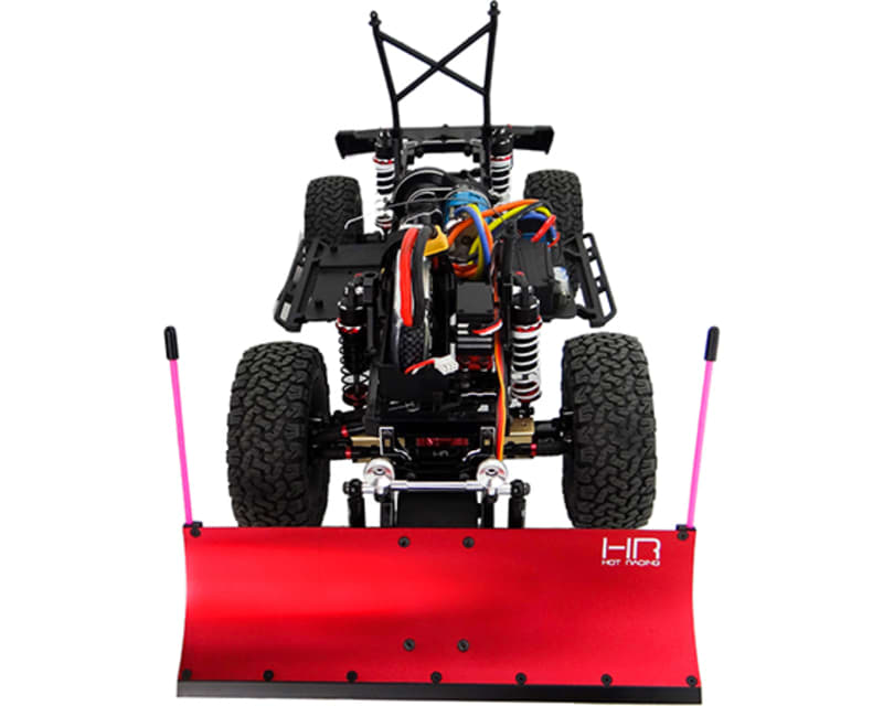 Tap to zoom Red Aluminum Snow Plow Kit Axial Scx10 Scx10 Ii